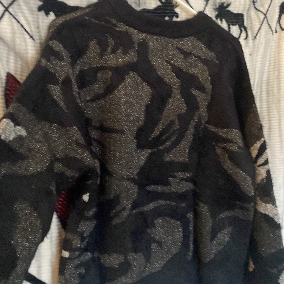 DKNY smoke grey balloon long sleeved sweater - Picture 8 of 9